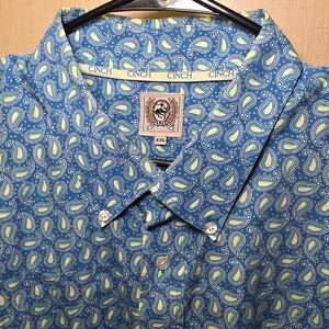 Cinch Men's Blue Paisley Shirt